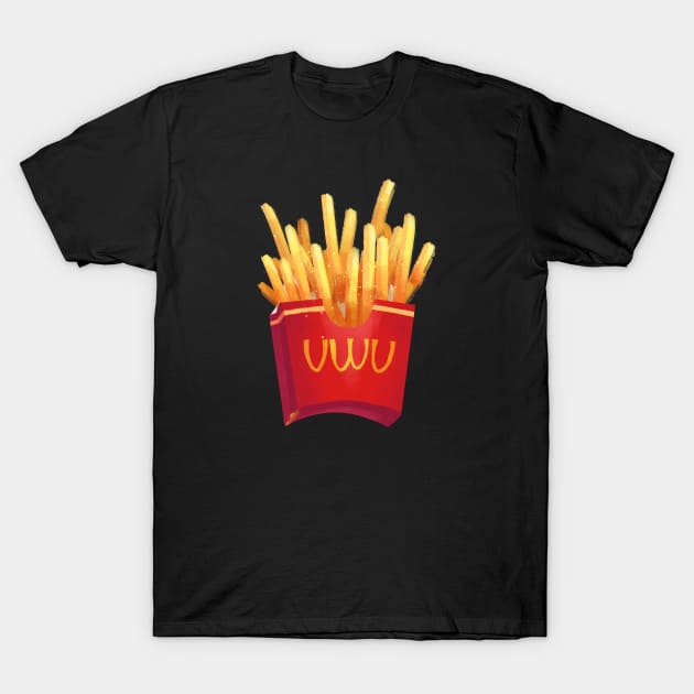 UwU Fries T-Shirt by densukii